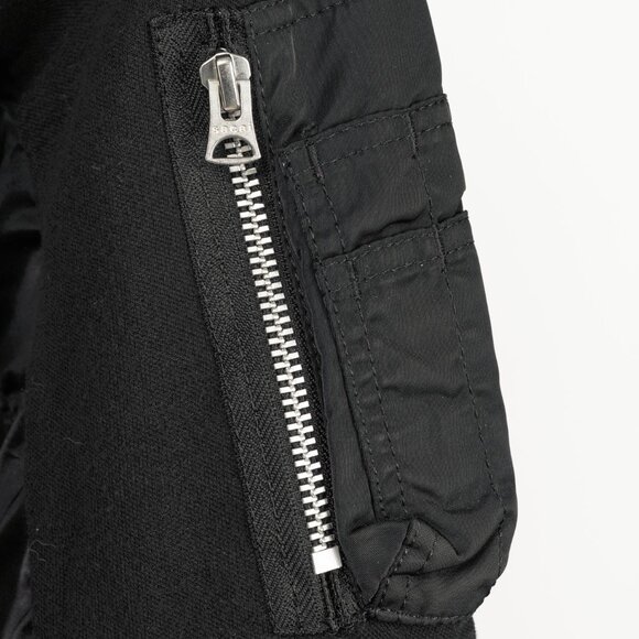 Sacai Black Cotton Sponge Sweat MA-1 Pullover - Picture 6 of 13